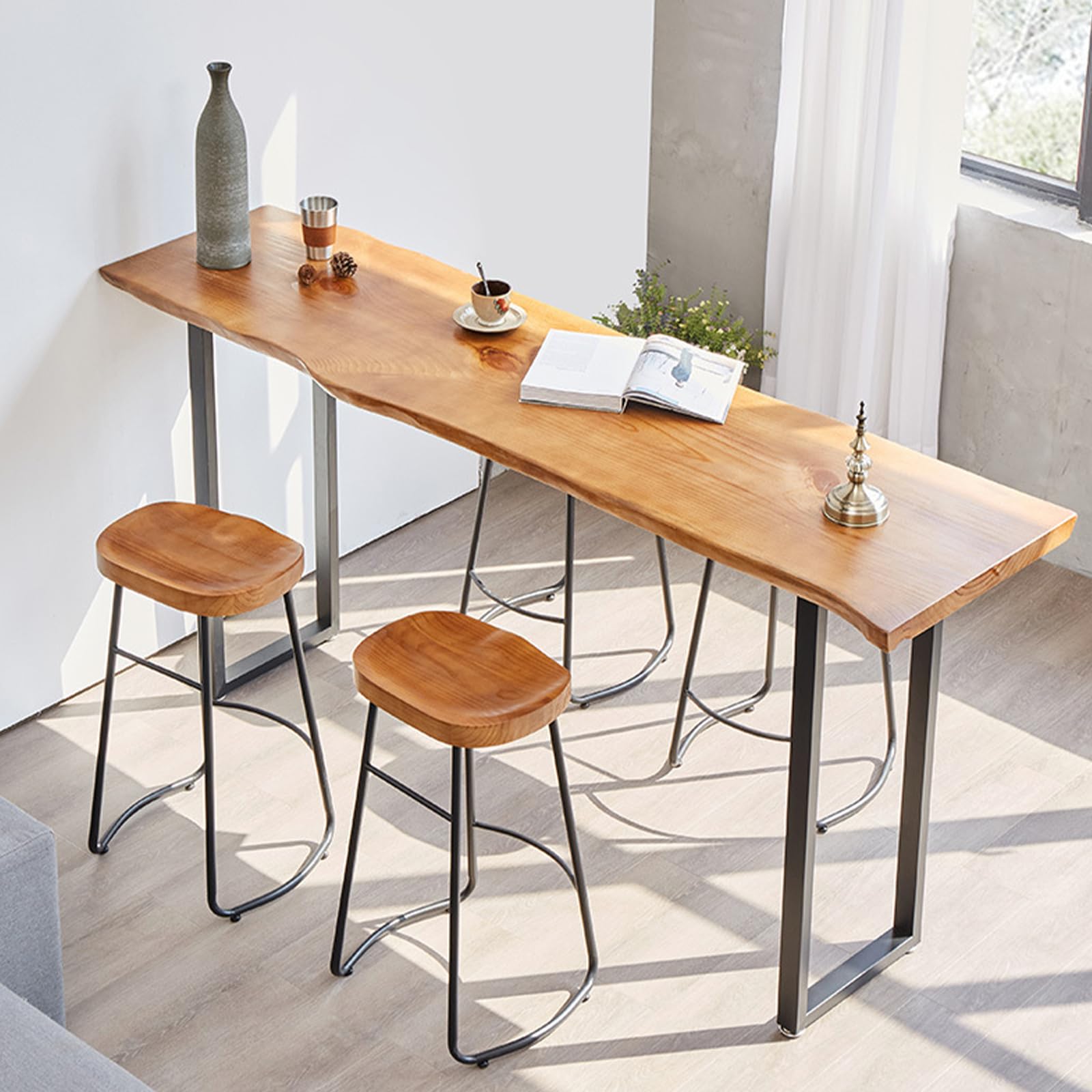 Amazon.com: 47.24 In Bar Table,Counter Height Pub Table with